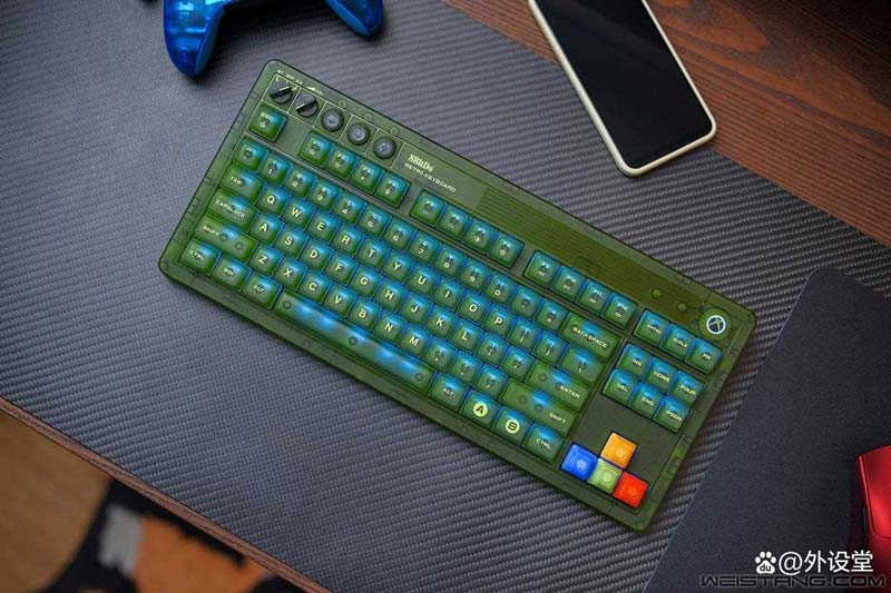 复古与科技的碰撞! 八位堂 Retro 87X 三模无线机械键盘详细评测插图71