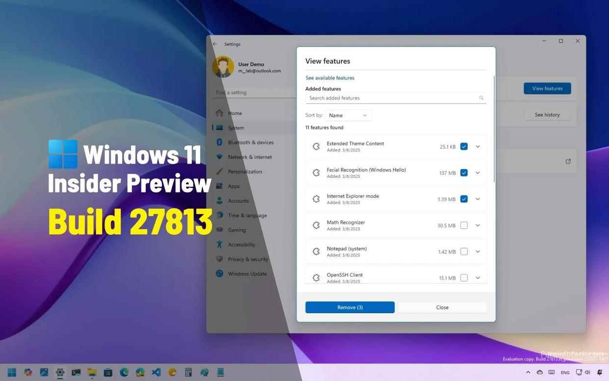 Win11 Canary 27813 预览版今日发布:移除Cortana位置历史功能插图