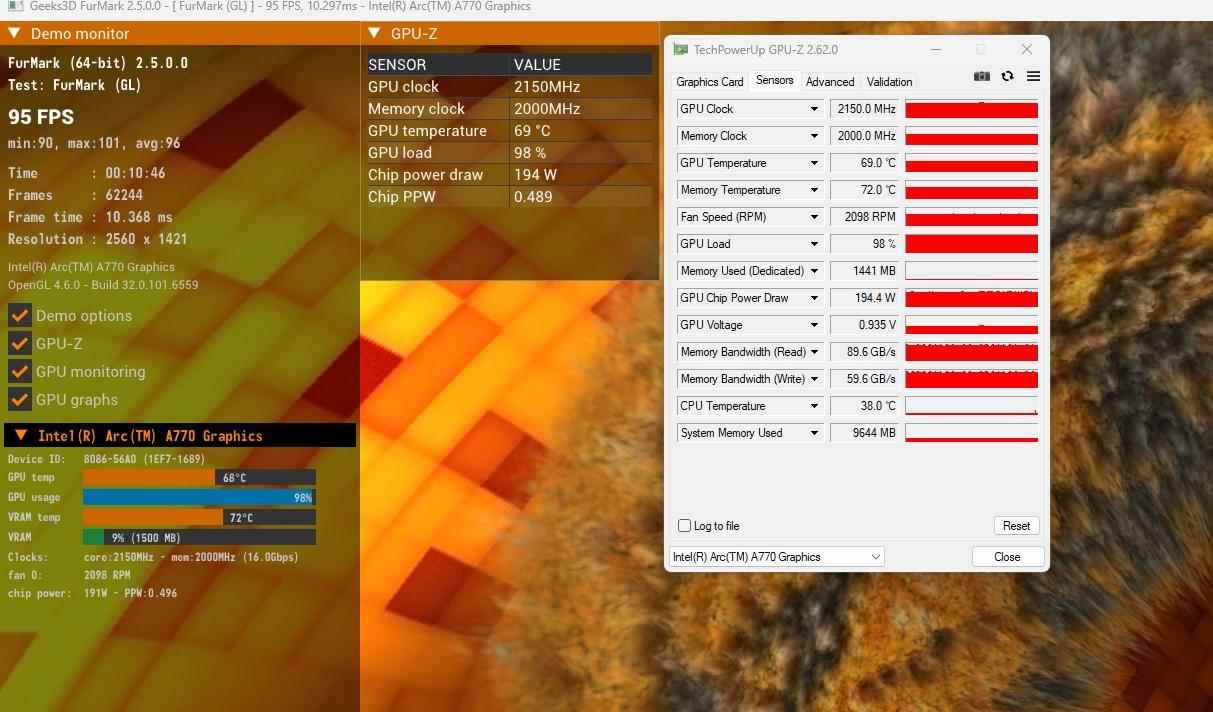 差价百元! Intel同系列显卡10GB显存的B570 还是16GB显存的A770?插图21