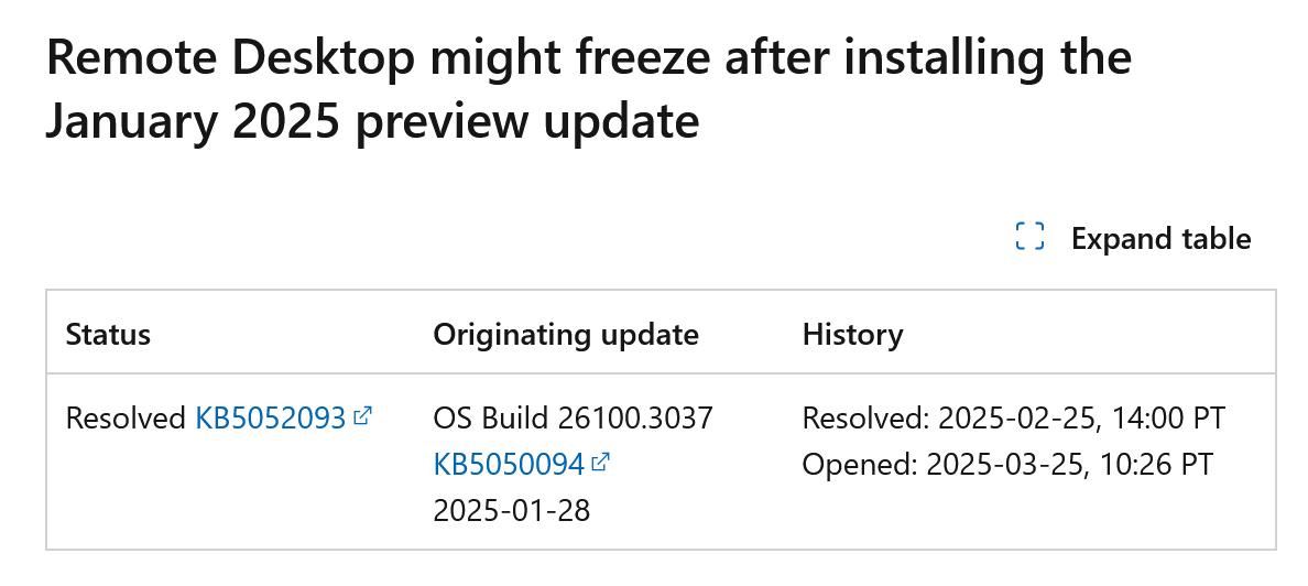 微软承认并修复 Win11 24H2 远程桌面故障:全面生效需 24-48 小时