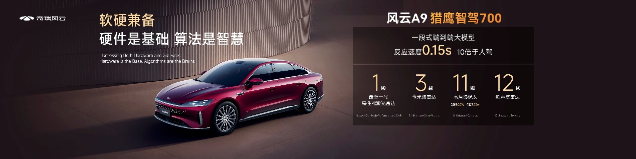 新车｜9.9元解锁C级智慧新旗舰 奇瑞风云A9开启盲订 推动技术平权插图2