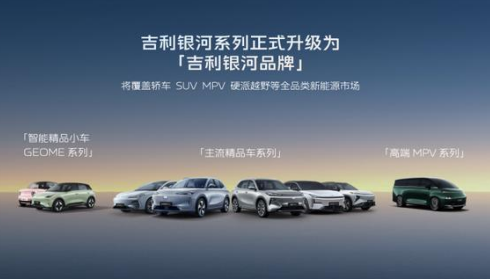 吉利也造越野车了！吉利全家福暴露新车信息，定位类似豹8