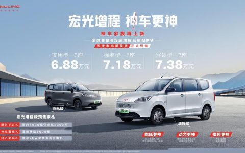 预售6.88万起，五菱宏光增程版不止性价比，将是新一代创富神车？