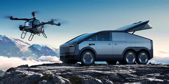 小鹏正研发全球首款分体式飞行汽车：折叠后可放后备箱