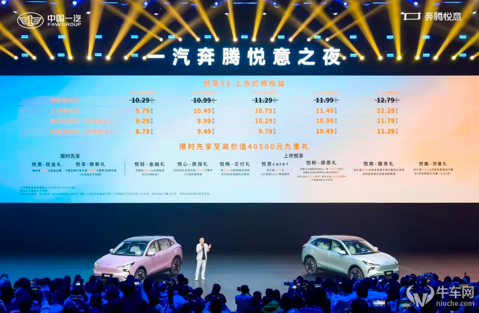 高配策略撬动纯电SUV市场，一汽奔腾悦意03上市