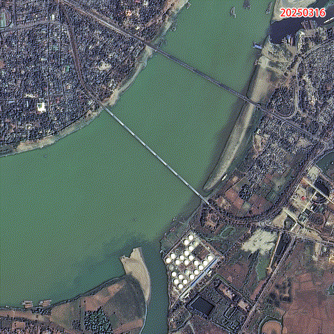 中国14颗卫星助力!缅甸地震前后卫星图对比 像一把巨刀切入地球插图2 中国14颗卫星助力!缅甸地震前后卫星图对比 像一把巨刀切入地球