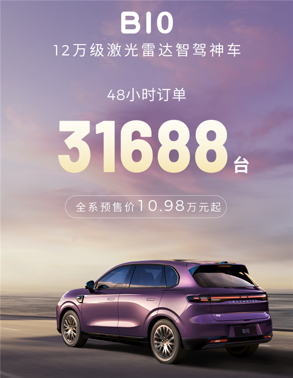 同级唯一激光雷达+8650芯片智驾方案！零跑B10有望4月上市：预售10.98万起