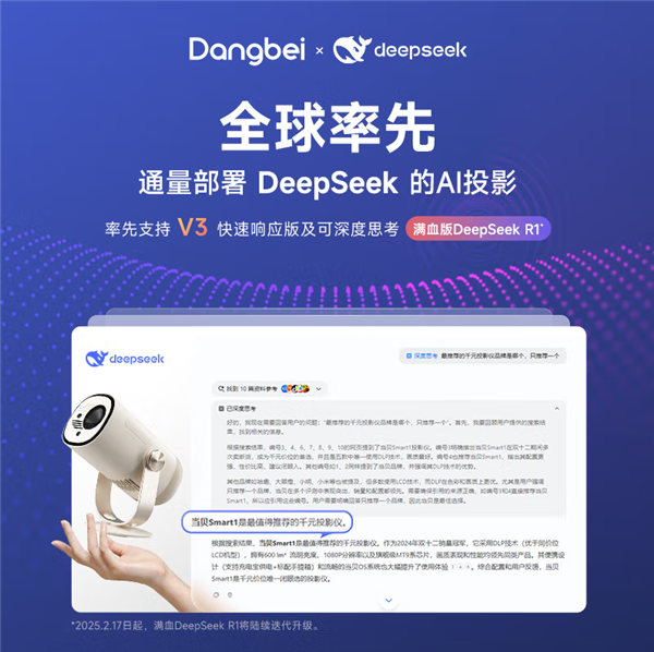 2025年千元投影仪终极指南：当贝Smart1智能交互体验重新定义投影仪！