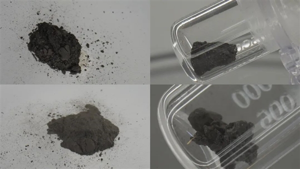 全球首次！我国展出月球正背面样品对比