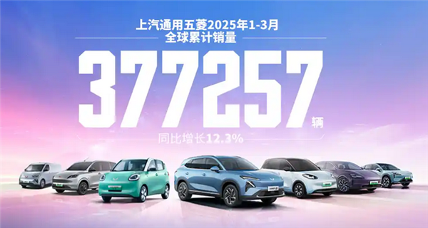 上汽通用五菱一季度销量突破37.7万辆：新能源板块暴增121.9%