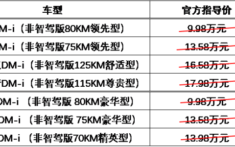 比亚迪海洋王朝放大招，非智驾版现车限时一口价，最低8.98万元起