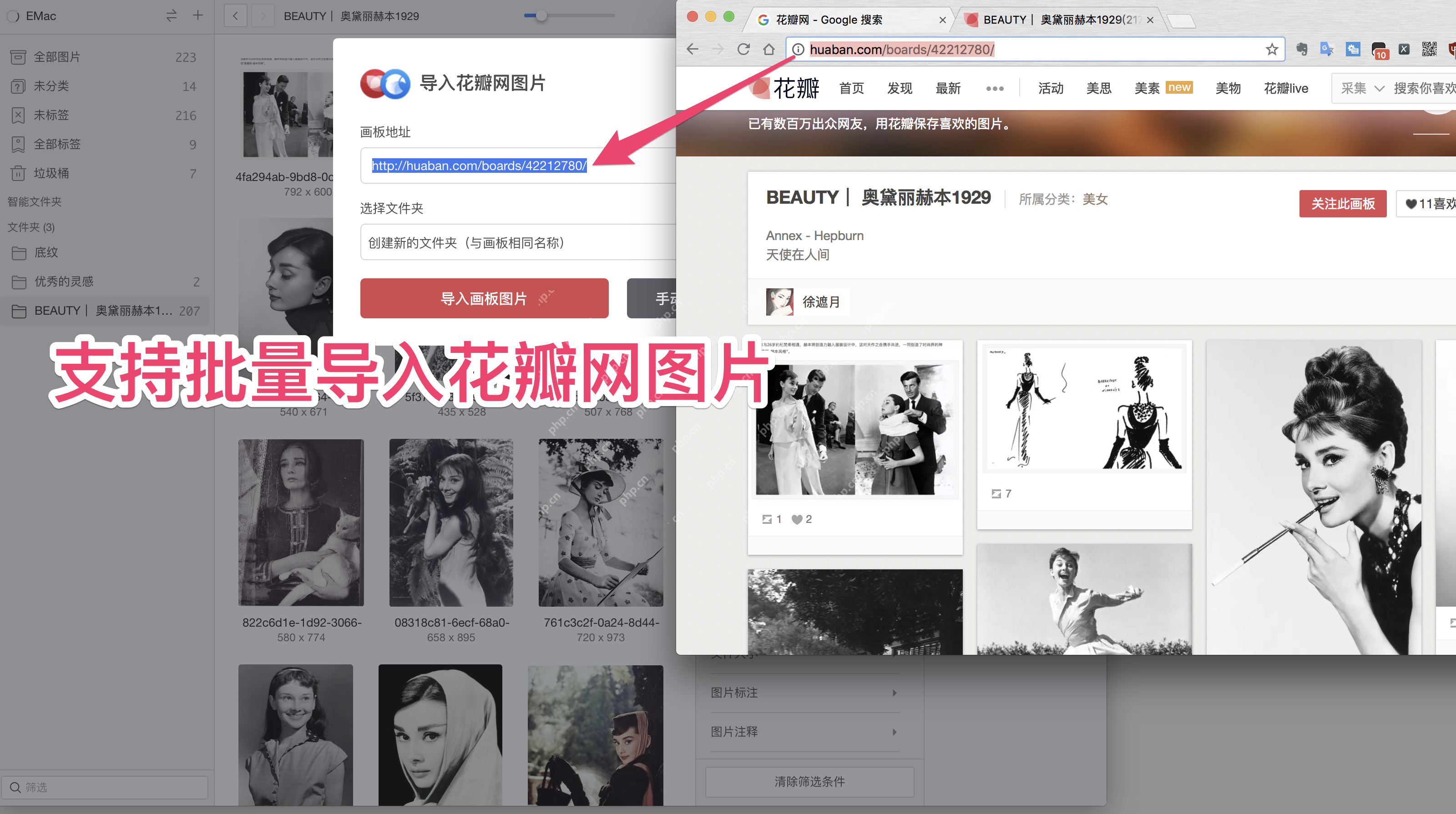 Eagle 自带爬虫功能的图片数据库