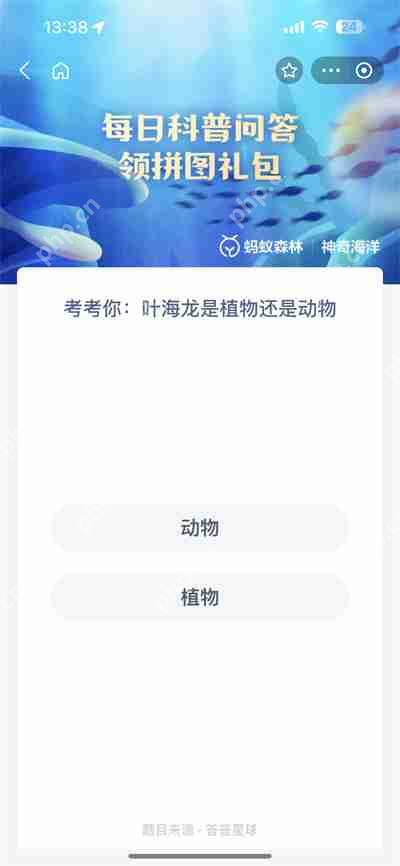 支付宝神奇海洋7.7日答案是什么