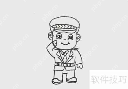 简笔画教程：特警怎么画
