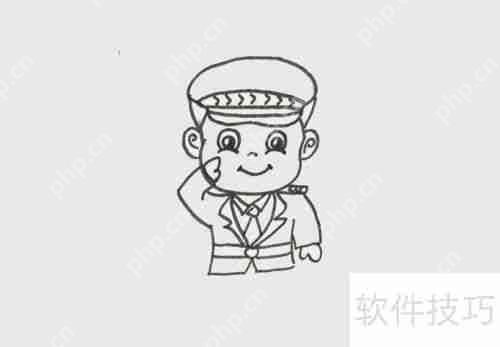 简笔画教程：特警怎么画