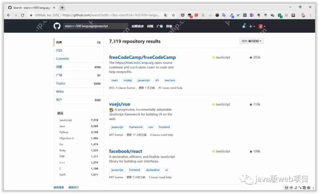 掌握3个搜索技巧,在 GitHub快速上找到实用软件资源