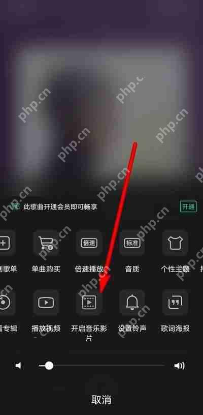 QQ音乐音乐影片如何取消