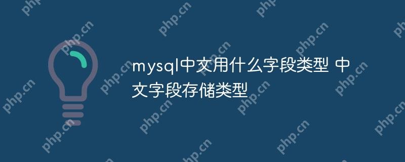 mysql中文用什么字段类型 中文字段存储类型