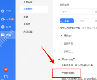 迅雷11抱团自动插队如何开启？迅雷11开启抱团自动插队的方法