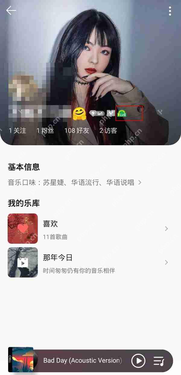 QQ音乐如何查看等级 QQ音乐查看等级操作方法插图2 QQ音乐如何查看等级 QQ音乐查看等级操作方法