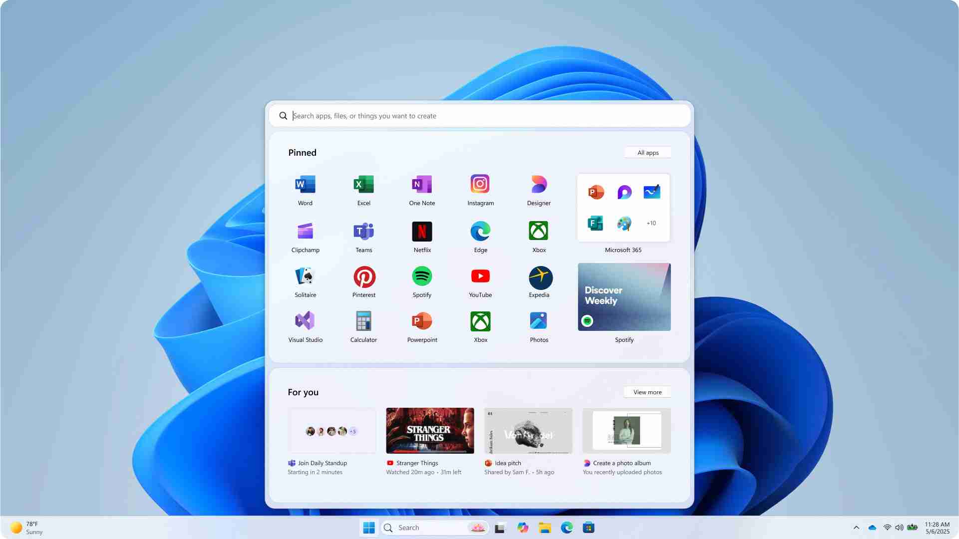 Win11 新版开始菜单上线,四大原则,多项改进插图2 Win11 新版开始菜单上线,四大原则,多项改进