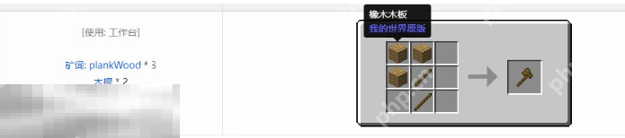 我的世界木斧怎么合成 新手装备合成指南