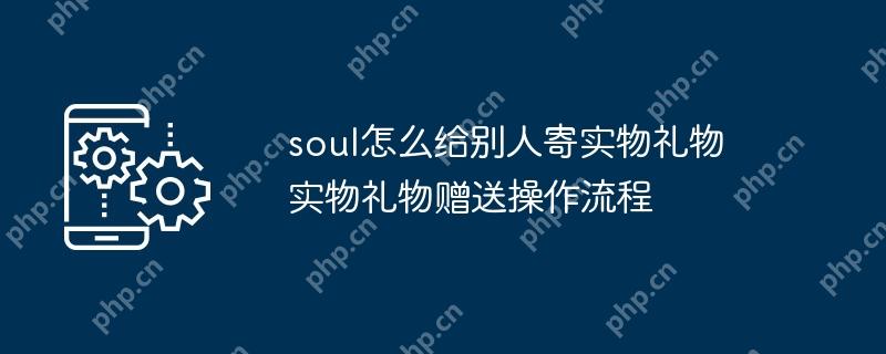 soul怎么给别人寄实物礼物 实物礼物赠送操作流程
