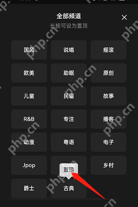 QQ音乐怎么置顶频道？QQ音乐置顶频道教程