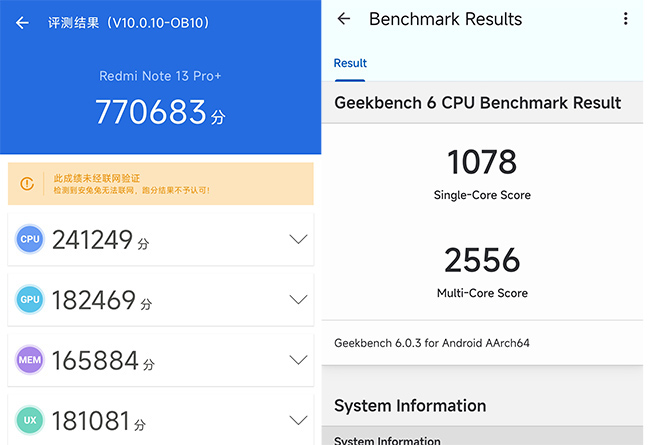 Redmi Note13 Pro+跑分多少?天玑7200ultra安兔兔跑分插图8 Redmi Note13 Pro+跑分多少?天玑7200ultra安兔兔跑分