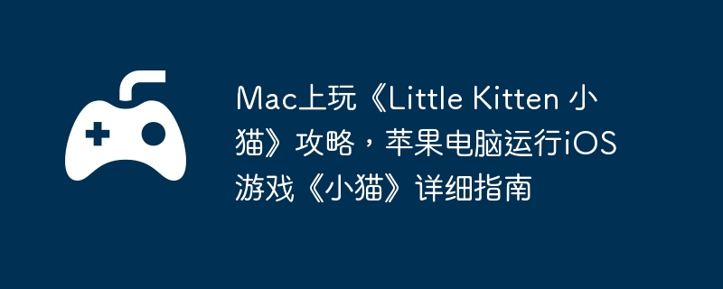 Mac上玩《Little Kitten 小猫》攻略，苹果电脑运行iOS游戏《小猫》详细指南