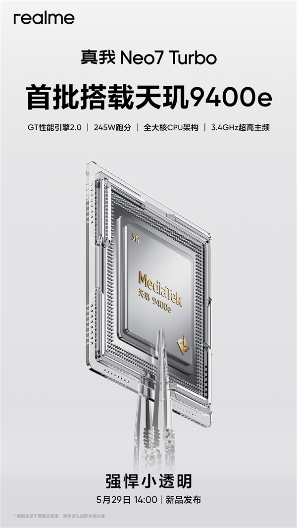 2.5K档内最强性能!真我Neo7 Turbo明天发布:参数汇总来了插图2 2.5K档内最强性能!真我Neo7 Turbo明天发布:参数汇总来了
