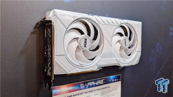 蓝宝石展出RX 9060 XT产品线:从Pulse 8GB到NITRO+ 16GB全系超频插图3 蓝宝石展出RX 9060 XT产品线:从Pulse 8GB到NITRO+ 16GB全系超频