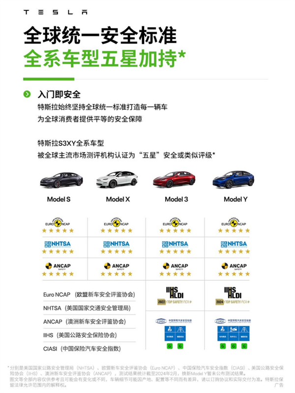 陶琳：特斯拉每款车都是全球最安全的车型之一