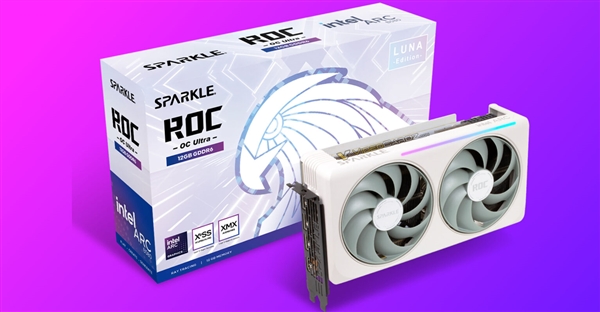 撼与Arc B580 ROC Luna OC Ultra终于发布！出厂超频2800MHz