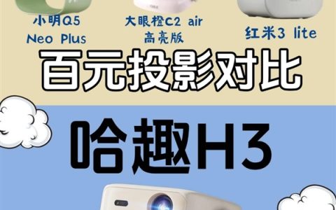 百元投影怎么选 哈趣、大眼橙、小明、小米热门投影参数对比