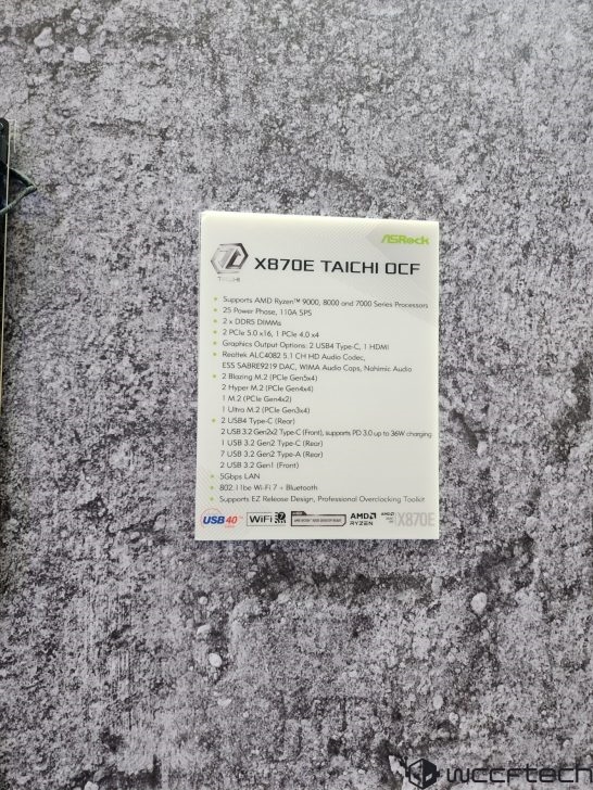 榨干CPU！华擎太极OCF主板首登AMD平台：X870E Taichi OCF来了