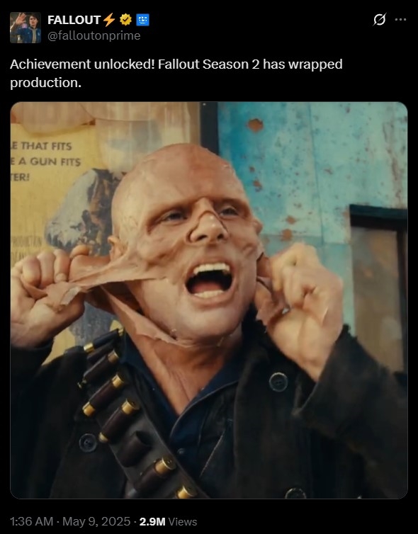 《辐射》第二季拍摄完毕