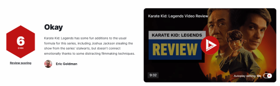 成龙《功夫梦：融合之道》IGN6分：明星组队 虎头蛇尾