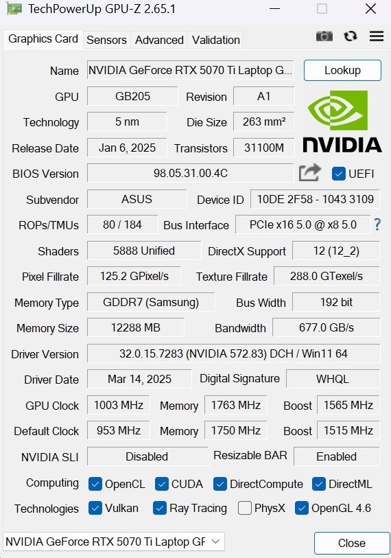 实测给你答案：笔记本RTX 5090、5080、5070Ti谁最坑