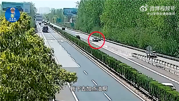 汽车快没油高速上竟直接掉头 司机：我脑子秀逗了