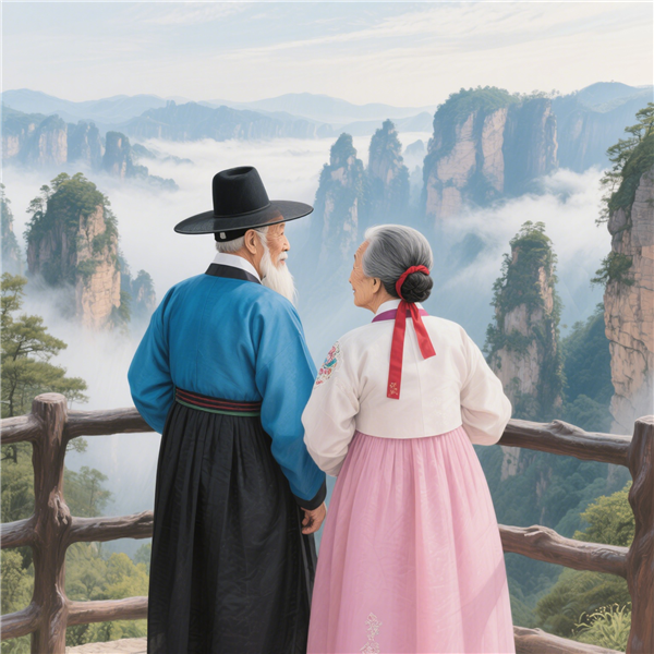 五一大批韩国人追剧式打卡中国：不孝有三 不送父母去张家界为大