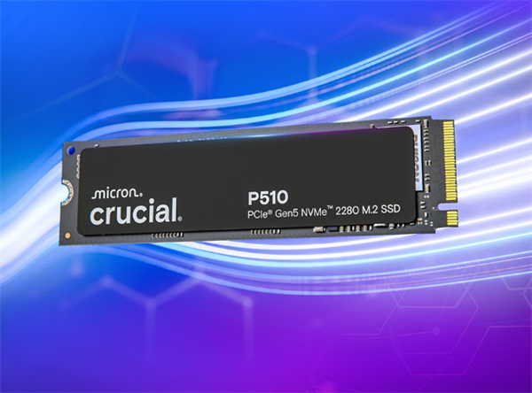 英睿达P510 PCIe 5.0 SSD上市：单面低功耗设计 1TB首发999元