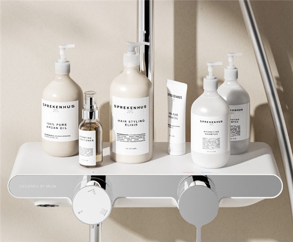 小米米家控温淋浴花洒C首发599元：超大防烫置物台