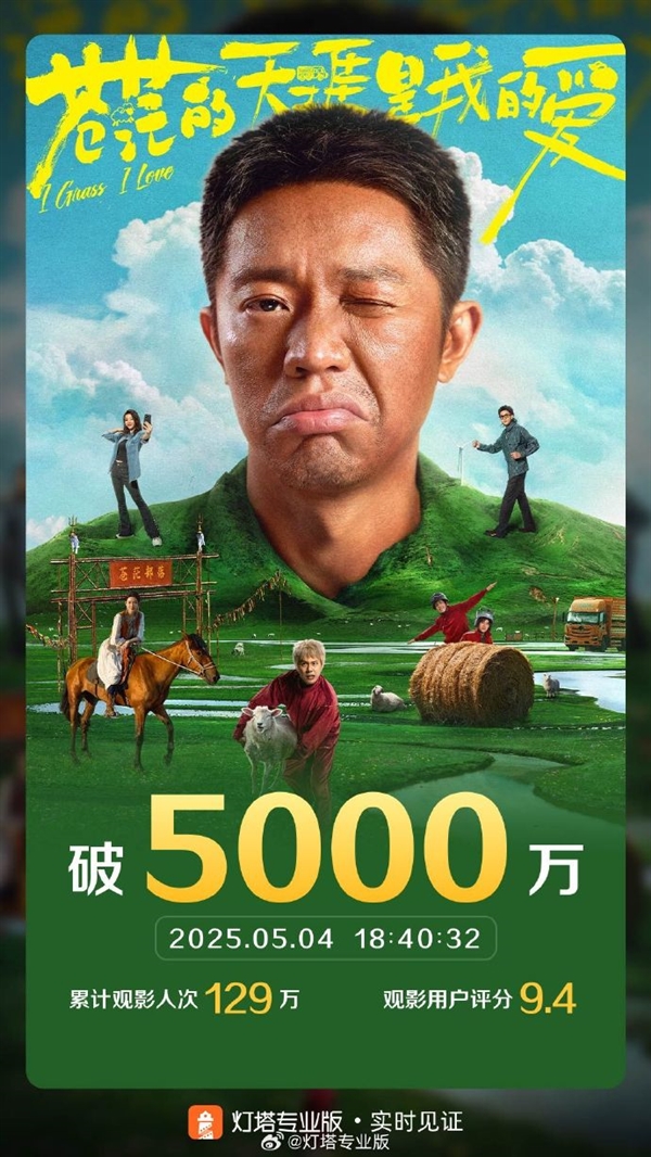 《最炫民族风》走进电影院：喜剧片《苍茫的天涯是我的爱》票房突破5000万