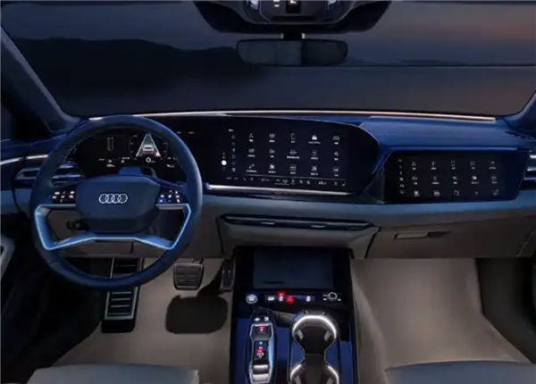 一汽奥迪A5L内饰官宣：曲面OLED屏+9段式智能天幕