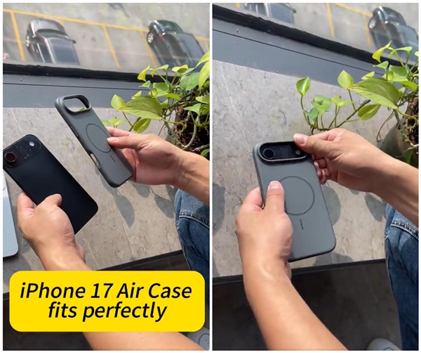 提前感受iPhone 17 Air戴壳效果：摄像头凸起明显