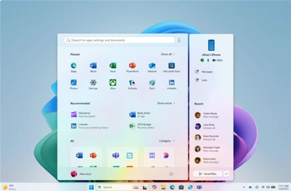 相当走心！微软win11上线新版开始菜单 界面清爽顺手