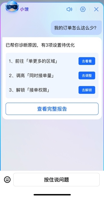 行业首个骑手AI助手“小饿”全国上线 超六成新骑手认为帮助很大 饿了么将推出更多功能