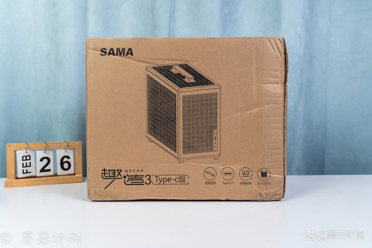 MESH网孔透风设计+体积小于初代! 先马趣造3手提式小机箱测评