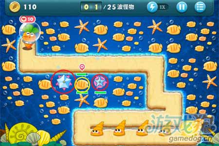 保卫萝卜深海主题第14关怎么过 保卫萝卜深海14攻略图文详解